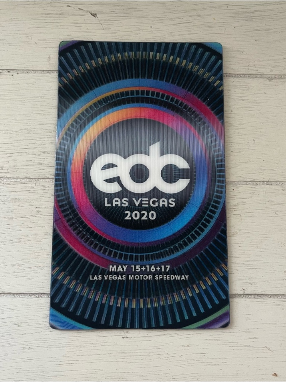 EDC Electric Daisy Carnival 2020 Holographic 3D Magnet Rare Collectors LV